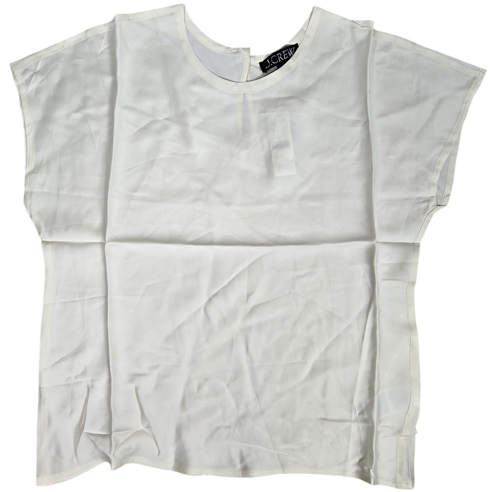 J. Crew Drapey T-shirt top Ivory XS NWT